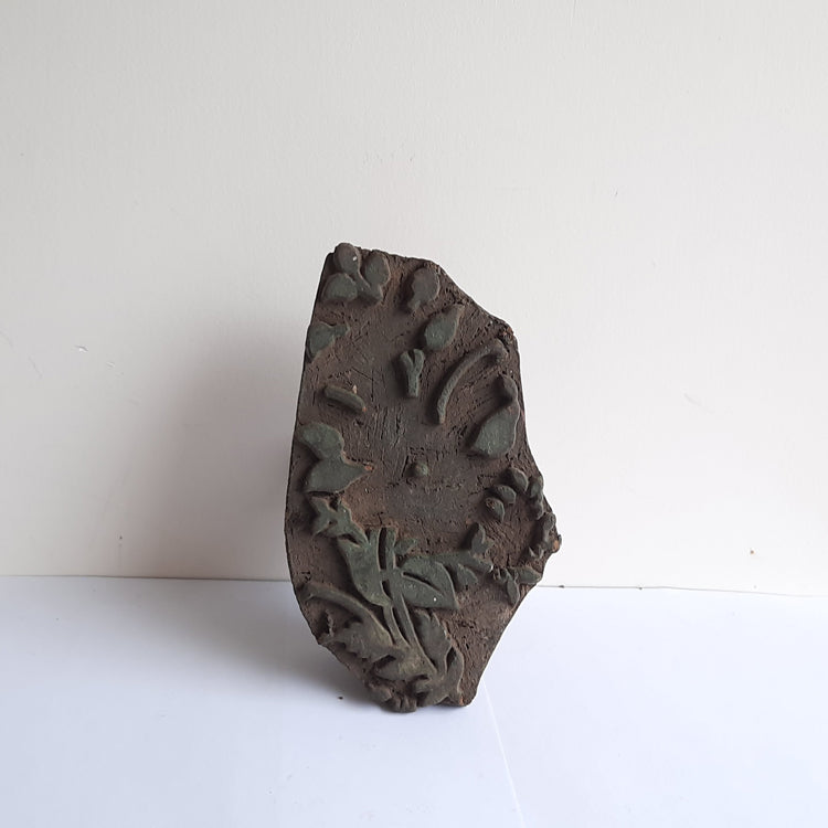Kalamkari craftsmanship: vintage wooden block