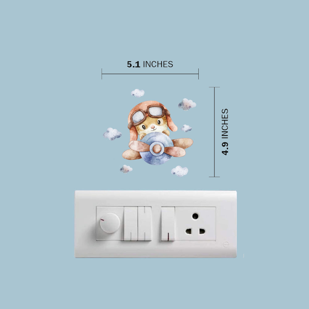 Artrooms Cinnamoroll Decal, Wall Sticker for Living Room & Bedroom, Home & Office Decor (5.1x4.9 inch)
