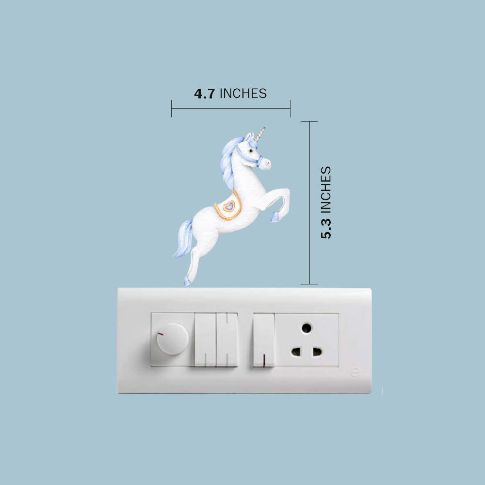 Unicorn Wall Sticker size 4.7x5.3 inches
