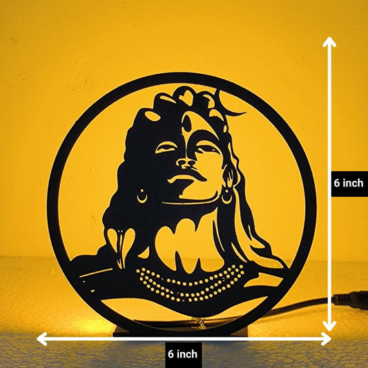 Lord Shiva Table Lamp – Divine Spiritual Lighting for Home Décor size