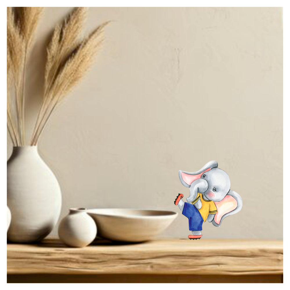 Elephant Wall Sticker – cute baby elephant vinyl wall decal for kids’ room décor