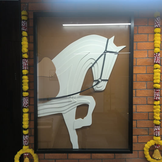 Horse 3D MDF Wall Art β Contemporary Minimalist Decor