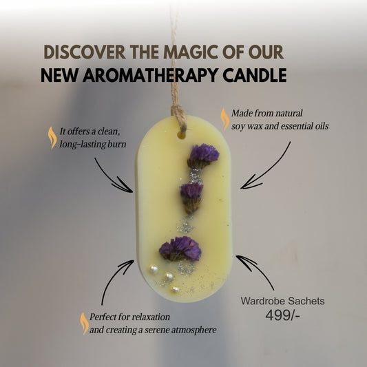 Wardrobe Sachet- Beautiful Dahlia scented wax sachet