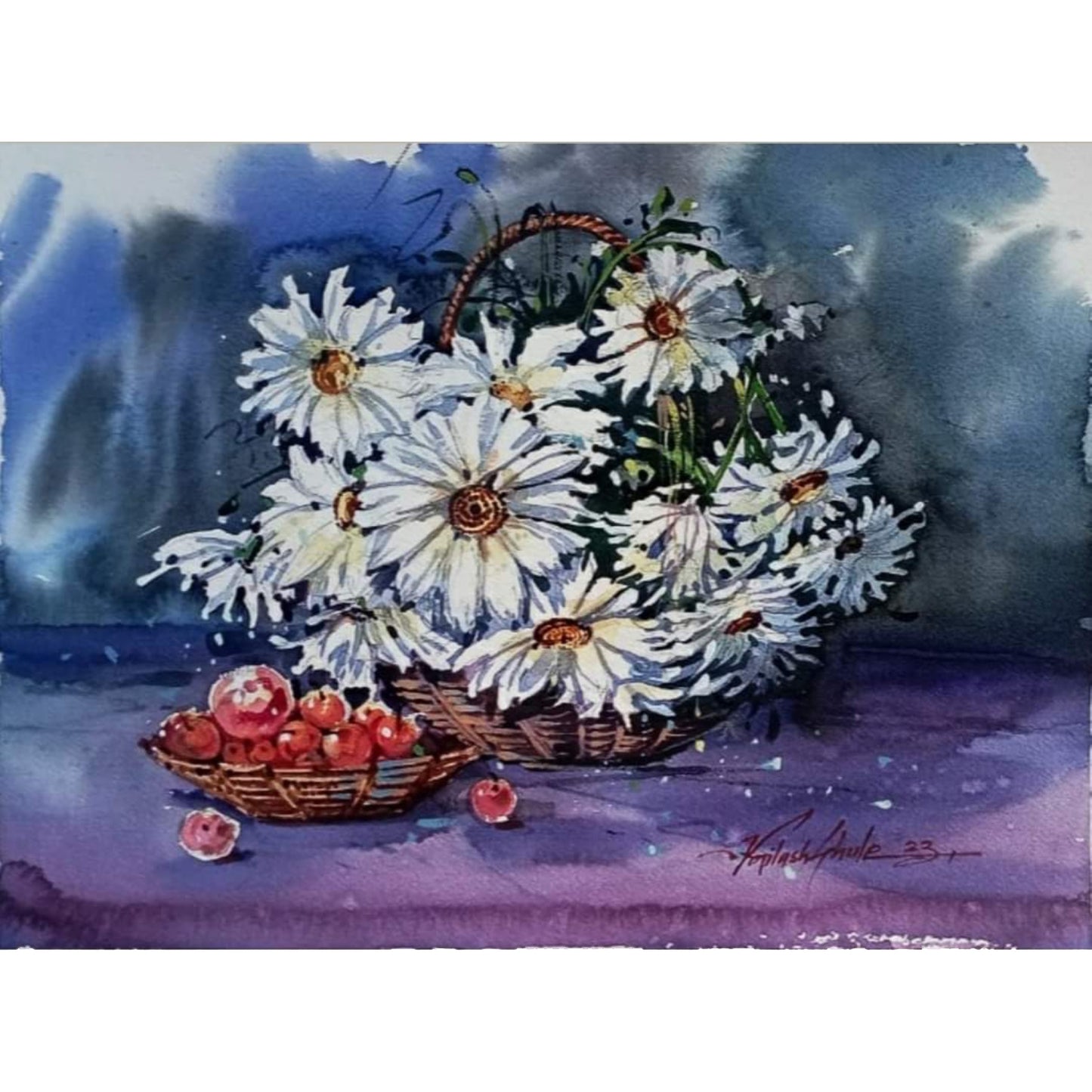 Water Color Hand Painting 11 X 18 Inch