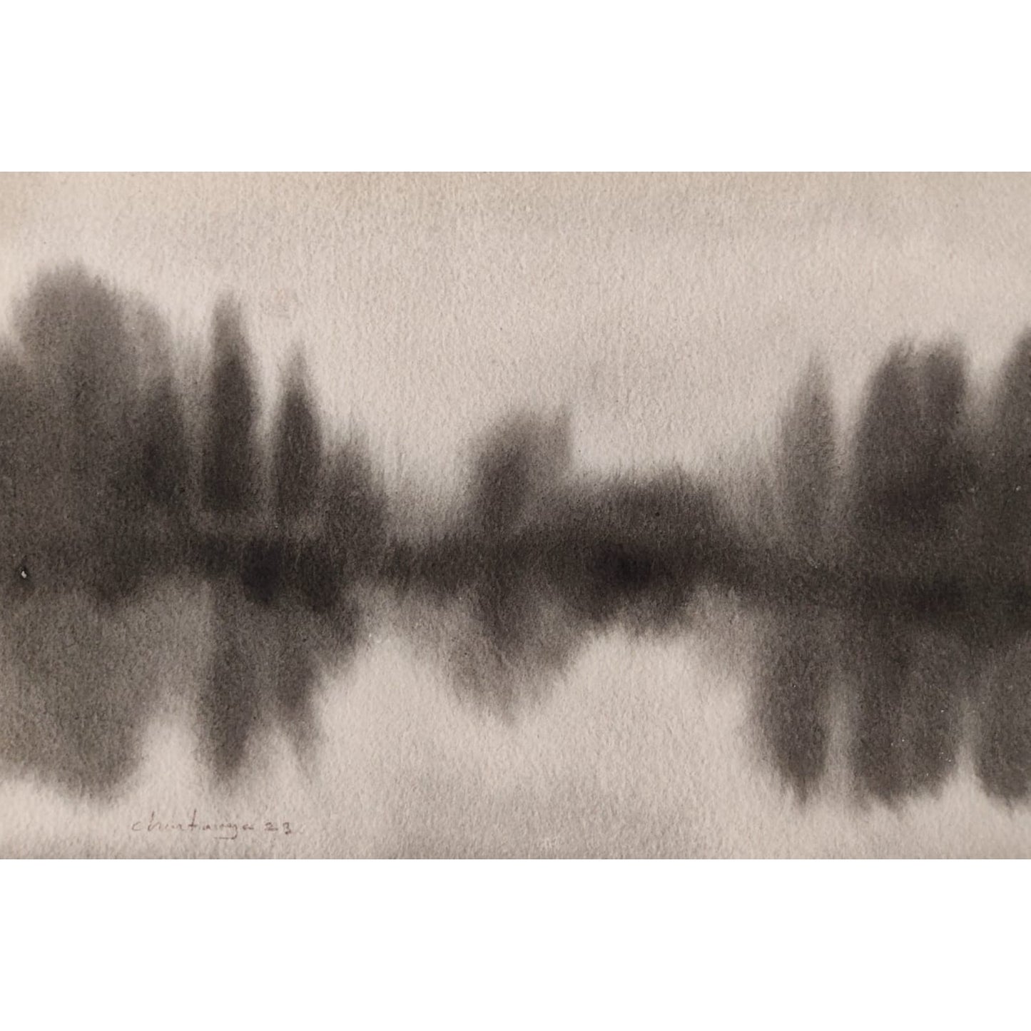 Water Color Handmade Painting 11 X 18 Inch - (Landscape129)