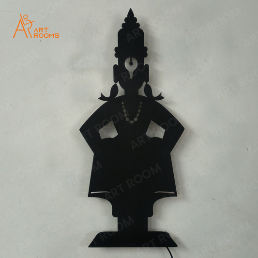 Lord Vitthal Metal Wall Art Without Light