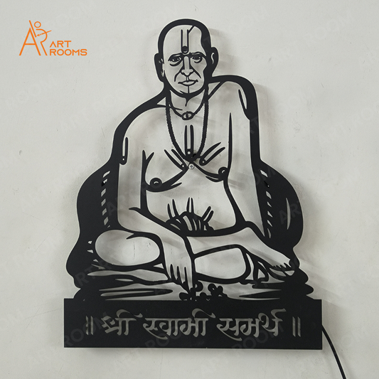 Swami Samarth Metal Wall Art Without Light