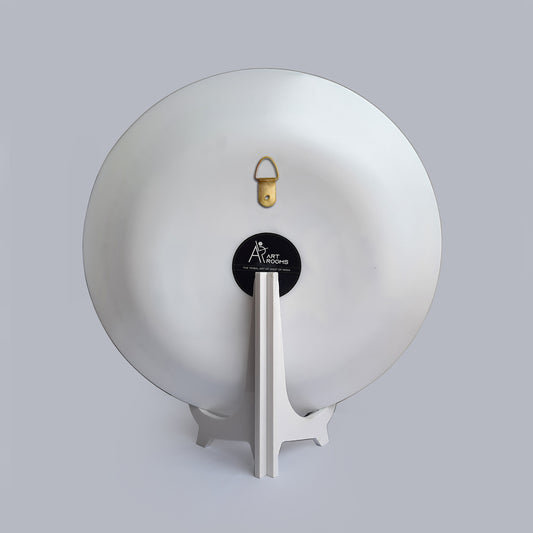 Artrooms Life Around A Tree Ceramic Hand Painted Warli Art - Wall Decor Plates