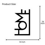 Artrooms Home Metal Wall Art - Wall Decoration | Wall Hanging (14x24 inch) | Black Matte Finish