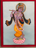 Hand Painted Krishna by Hiral Zala