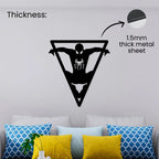 Artrooms Spiderman Metal Wall Art - Wall Decoration | Wall Hanging (22x24 inch) | Black Matte Finish