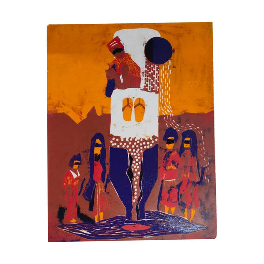 Water Color Handmade Painting 11 X 18 Inch - (Figure133)