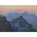 Water Color Handmade Painting 11 X 18 Inch - (Mountain143)