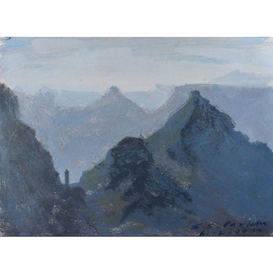 Water Color Handmade Painting 11 X 18 Inch - (Monument148)