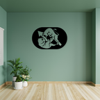 Artrooms Bull and Bear Metal Wall Art - Wall Decoration | Wall Hanging (25x15 inch) | Black Matte Finish