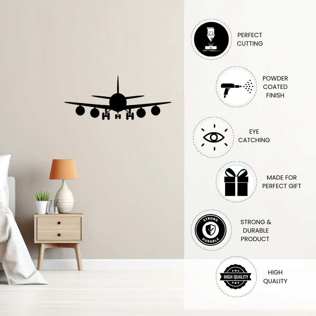 Aeroplane Metal Wall Art – Modern Aircraft Wall Hanging Home Decor