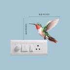 Hummingbird Wall Sticker – Flying Bird Vinyl Wall Decal for Home Décor