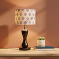Fabric Lamp Shade – Purple Paisley Block Print Cotton