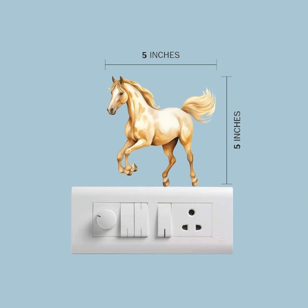 Horse Wall Sticker – Running Horse Vinyl Wall Decal for Bedroom & Home Décor