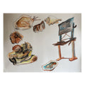 Water Color Handmade Painting 11 X 18 Inch - (Composition186)