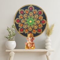 Acrylic Dot Mandala Wall Art-Naga Jothi Kannan