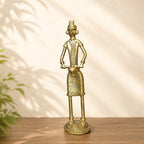 Dhokra Craft Standing Musician Figurine