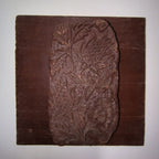 Antique Indian Wooden Printing Block Set of 3 – Hand-Carved Décor