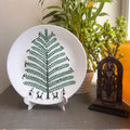 Artrooms Life Around A Tree Ceramic Hand Painted Warli Art - Wall Decor Plates