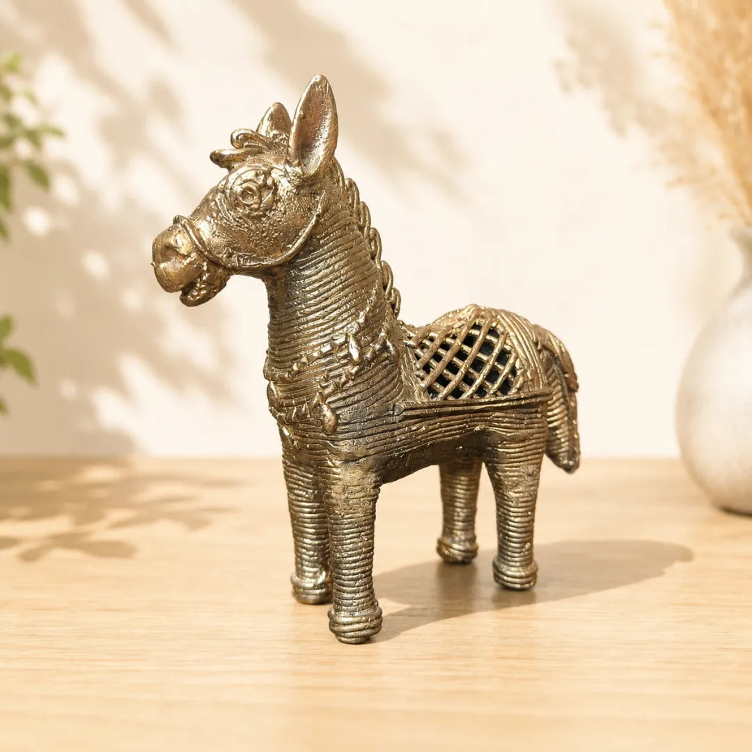 Dhokra Craft Unicorn Figurine