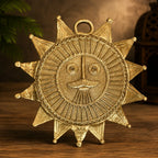 Dhokra Craft Sun Face Wall Hanging
