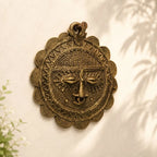 Dhokra Craft Circular Face Wall Hanging