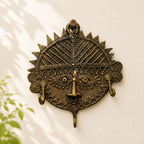 Dhokra Craft Circular Face Key Hanger