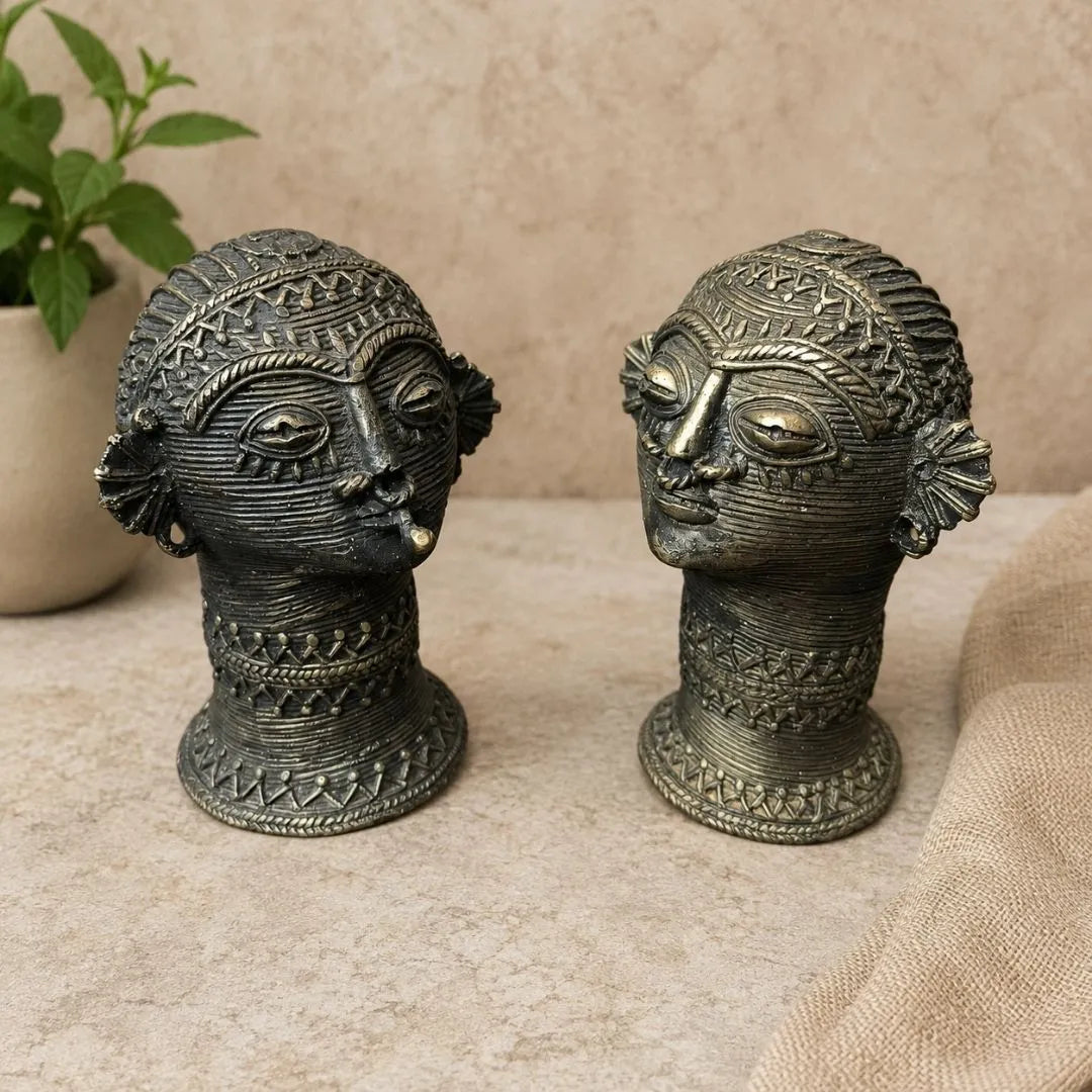 Dhokra Craft Dongaria Couple Figurine