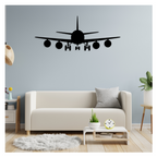 Aeroplane Metal Wall Art hanging in living room modern home décor