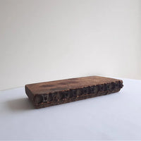 Rustic wooden block: created in Rajasthan