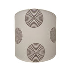 Fabric Lamp Shade – Concentric Circle Block Print Cotton