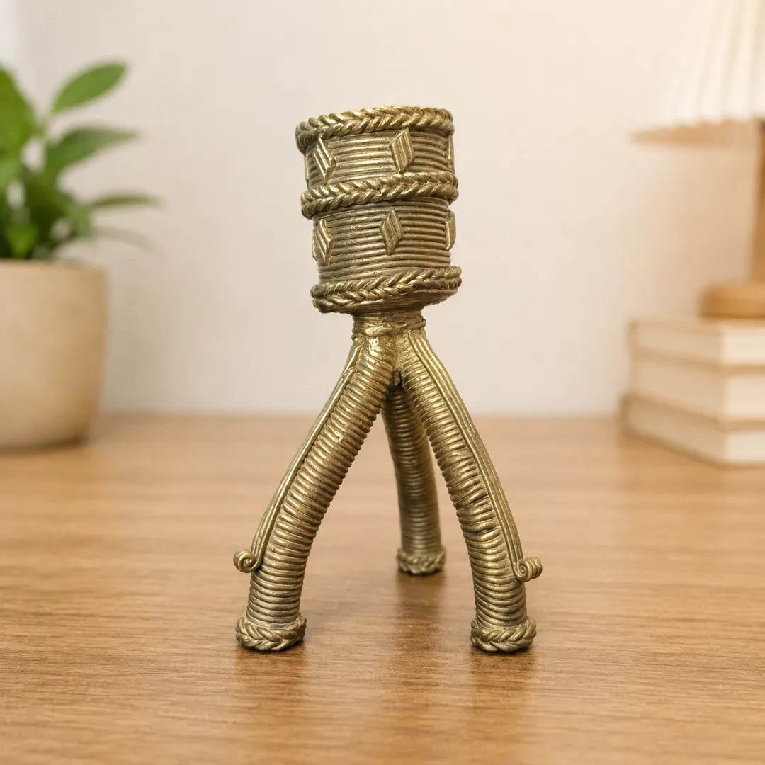 Dhokra Craft Tree Candle Stand