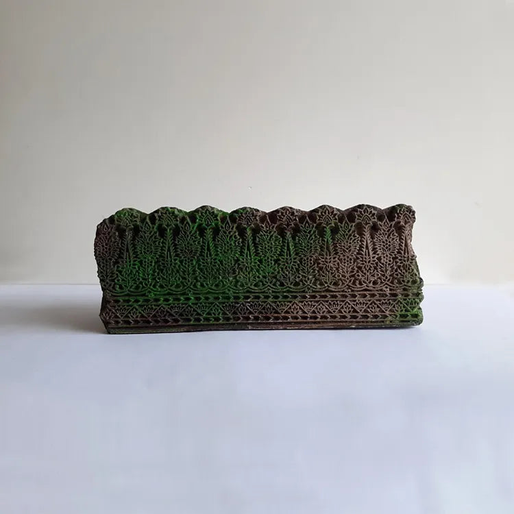 Intricate wood block design