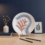 Artrooms A Colourful Warli Dance Ceramic Hand Painted Warli Art - Wall Decor Plates