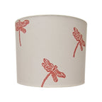 Fabric Lamp Shade – Dragonfly Block Print Cotton