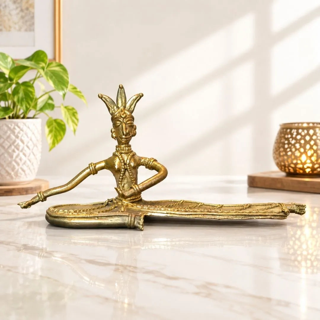 Dhokra Craft Odishi Dance Figurine