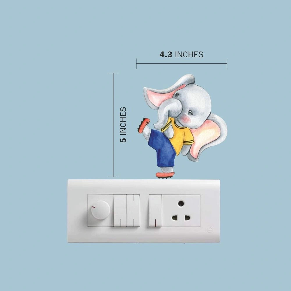Elephant Wall Sticker – Cute Elephant Vinyl Wall Decal for Kids’ Room & Nursery
