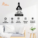 Gajanan Maharaj Metal Wall Art Without Light