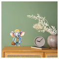Elephant Wall Sticker – Cartoon Baby Elephant Vinyl Wall Decal for Kids’ Room