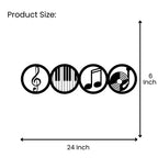 24x6 inch size guide for metal wall art