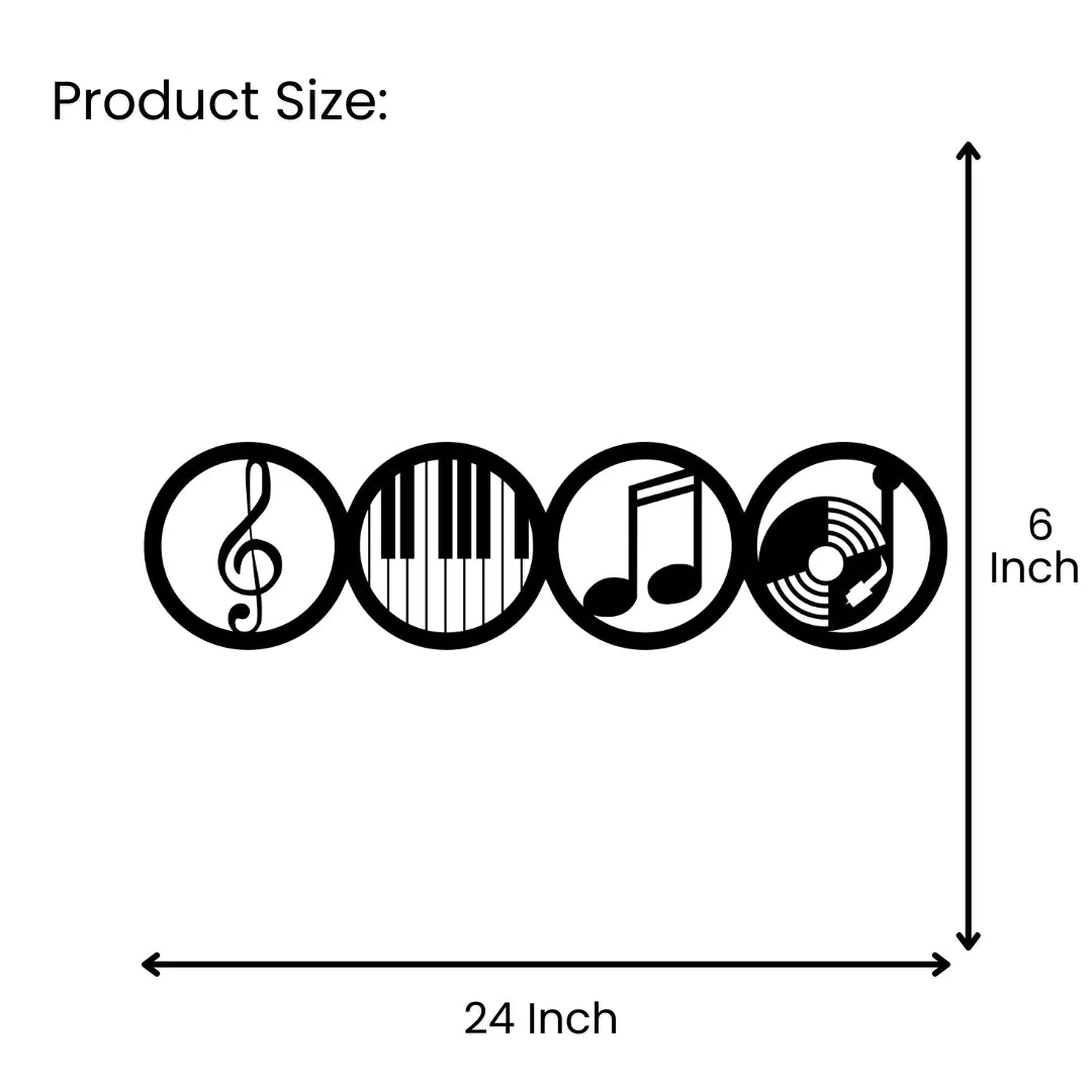 24x6 inch size guide for metal wall art