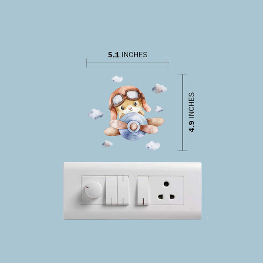 Artrooms Cinnamoroll Decal, Wall Sticker for Living Room & Bedroom, Home & Office Decor (5.1x4.9 inch)