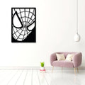 Artrooms Spiderman Metal Wall Art - Wall Decoration | Wall Hanging (18x25 inch) | Black Matte Finish