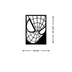 Artrooms Spiderman Metal Wall Art - Wall Decoration | Wall Hanging (18x25 inch) | Black Matte Finish