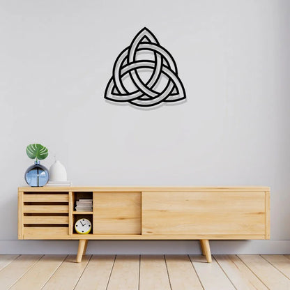 Artrooms Viking Symbol Metal Wall Art - Wall Decoration | Wall Hanging (25x25 inch) | Black Matte Finish